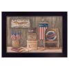 "Sweet Land of Liberty" By Pam Britton, Printed Wall Art, Ready To Hang Framed Poster, Black Frame