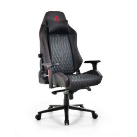 Adjustable Gaming Chair with Gas Lift 4D Armrest and Lumbar Support