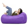 Jaxx 4 ft Lounger Bean Bag, Grape