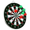 16in Dart Board Game Set 6 Steel Tip Darts Double-sided Dartboard Outdoor Indoor Party Game Set