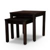 2-Piece Eucalyptus Nesting Table Set, Espresso