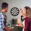 16in Dart Board Game Set 6 Steel Tip Darts Double-sided Dartboard Outdoor Indoor Party Game Set