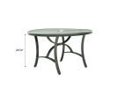 48" Round Dining Table; Aluminum Frame Best Patio Furniture