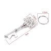 2 Pieces Vintage Hollow Pattern Bottle Opener Metal Keychain Bottle Opener