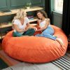 Jaxx 6 ft Cocoon - Large Bean Bag Chair for Adults, Mandarin