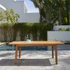 Carlton Honey Wood Patio Wood Dining Table