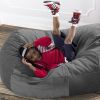 Jaxx 4 ft Lounger Bean Bag, Charcoal