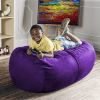 Jaxx 4 ft Lounger Bean Bag, Grape