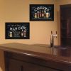 "Cheers Collection" 2-Piece Vignette By Debbie DeWitt, Printed Wall Art, Ready To Hang Framed Poster, Black Frame