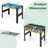 12-in-1 Combo Game Table Set with Foosball Air Hockey Pool Chess and Ping Pong