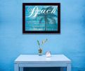 "Beach - Take Me There" By Cindy Jacobs, Printed Wall Art, Ready To Hang Framed Poster, Black Frame