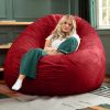 Jaxx 6 ft Cocoon - Large Bean Bag Chair for Adults, Cinnabar