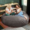 Jaxx 6 ft Cocoon - Large Bean Bag Chair for Adults, Charcoal