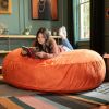 Jaxx 6 ft Cocoon - Large Bean Bag Chair for Adults, Mandarin