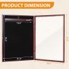 Jersey Frame Display Case with Lengthened Hanger for Baseball Basketball Football Hockey Sport Shirt and Uniform, Brown