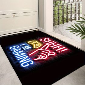 1pc Area Rug; 3D Game Carpet; Non-slip Floor Mat For Living Room Bedroom; Game Player Home Decor; Boys Gifts (Style: Game Player - I'm Gamein', size: 23.6"x35.4")