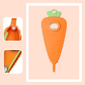 1pc Magnetic Bottle Opener; Carrot Shaped Labor-Saving Bottle Cap Screwer; Multifunctional Can Opener; Non-slip Beer Opener (Color: Orange)