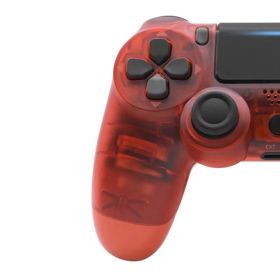 Joystick Pc Gamepad Mando Ps4 Controle Ps4 Controller Manette Ps4 Control Ps4 Juegos ps4 Mando PS4 Games Pad Gamepad Bluetooth (Color: Crystal red)