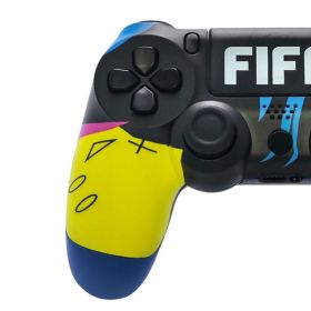 Joystick Pc Gamepad Mando Ps4 Controle Ps4 Controller Manette Ps4 Control Ps4 Juegos ps4 Mando PS4 Games Pad Gamepad Bluetooth (Color: FIFA blue)