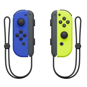 Wireless Switch Controller Joys Con Gamepad For Switch Control With Straps Dual Vibration Joysticks For Switch Joypad (Bundle: With 2 Straps, Color: Blue yellow)