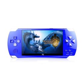 X6 4.0 Inch Handheld Video Game Console Dual Joystick Mini Portable Game Console Built-in 1500 Classic Free Games Support TV PC (Color: Blue, Ships From: China)