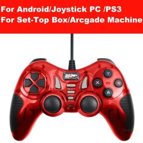 USB Wired Vibration Gamepad Joystick For PC Controller For Windows 7 / 8 / 10 Not for Xbox 360 Joypad with high quality (Color: 5 IN 1 RD, Ships From: China)