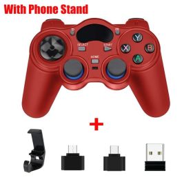 2.4 G Controller Gamepad Android Wireless Joystick Joypad with OTG Converter For PS3/Smart Phone For Tablet PC Smart TV Box (Color: 5, Ships From: China)