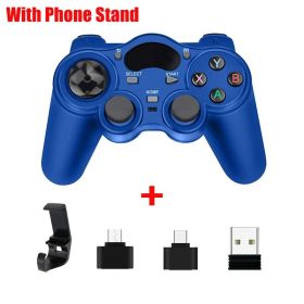 2.4 G Controller Gamepad Android Wireless Joystick Joypad with OTG Converter For PS3/Smart Phone For Tablet PC Smart TV Box (Color: 4, Ships From: China)