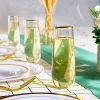 12/18Pcs Plastic Unbreakable Stemless Champagne Flutes Crystal Clear Wine Beer Cups Disposable Glass Wedding Party Bar Supplies